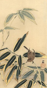 Ohara Koson Painting - wheatear and bamboo Ohara Koson Shin hanga